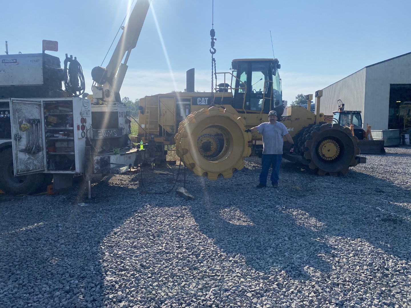 cat wheel loader tire service